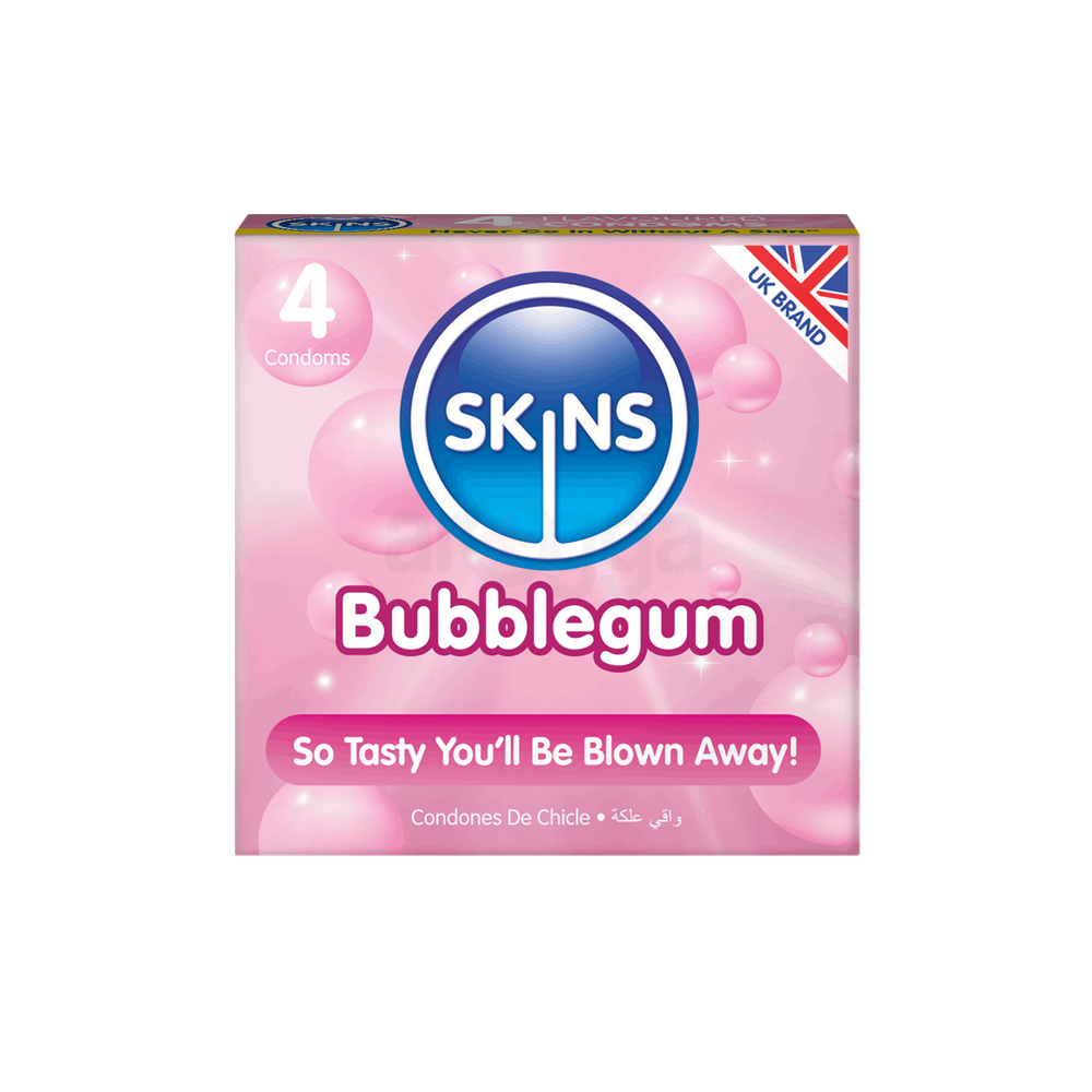 Skins Bubblegum Premium Condom 4's Pack  