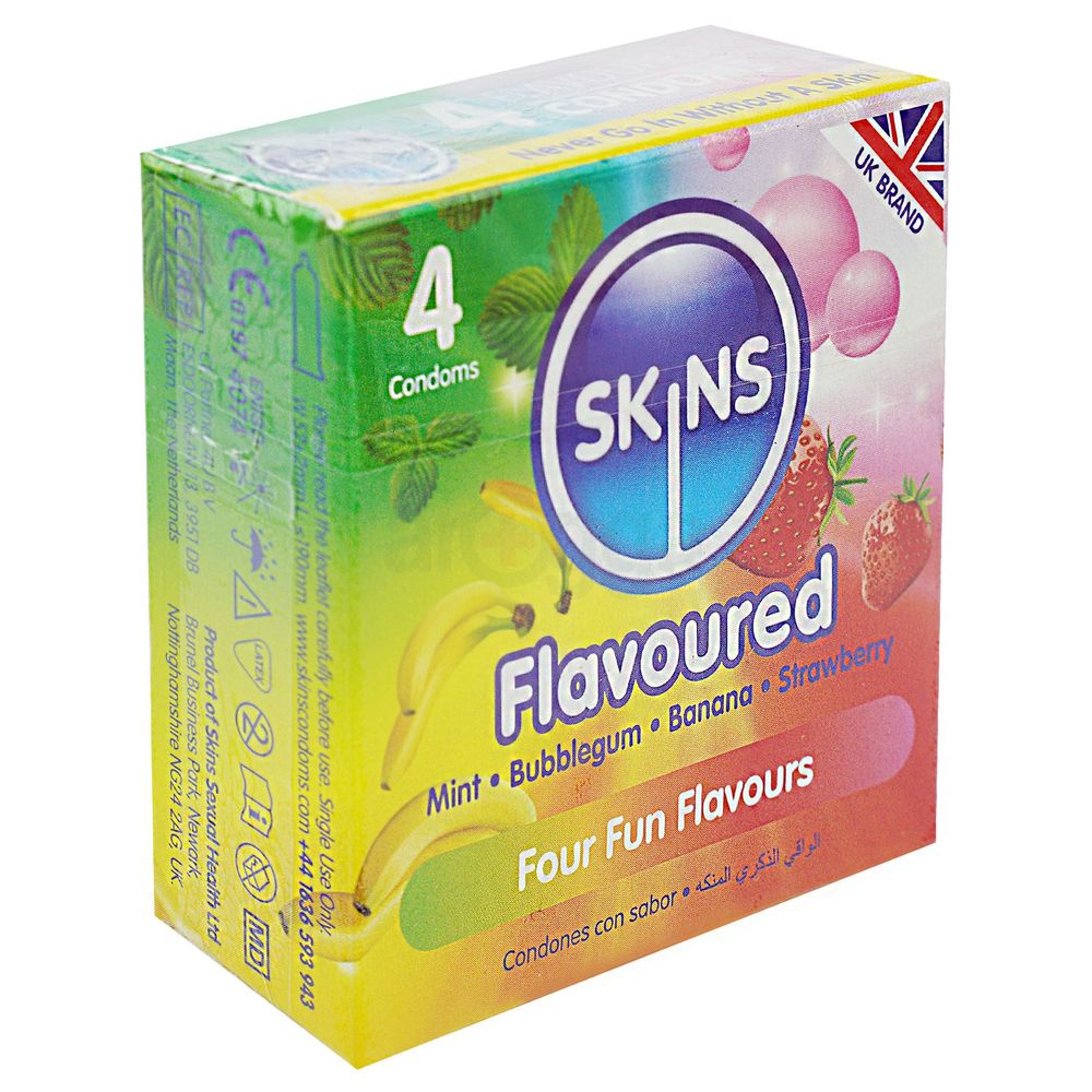 Skins Flavoured Premium Condom 4's Pack  