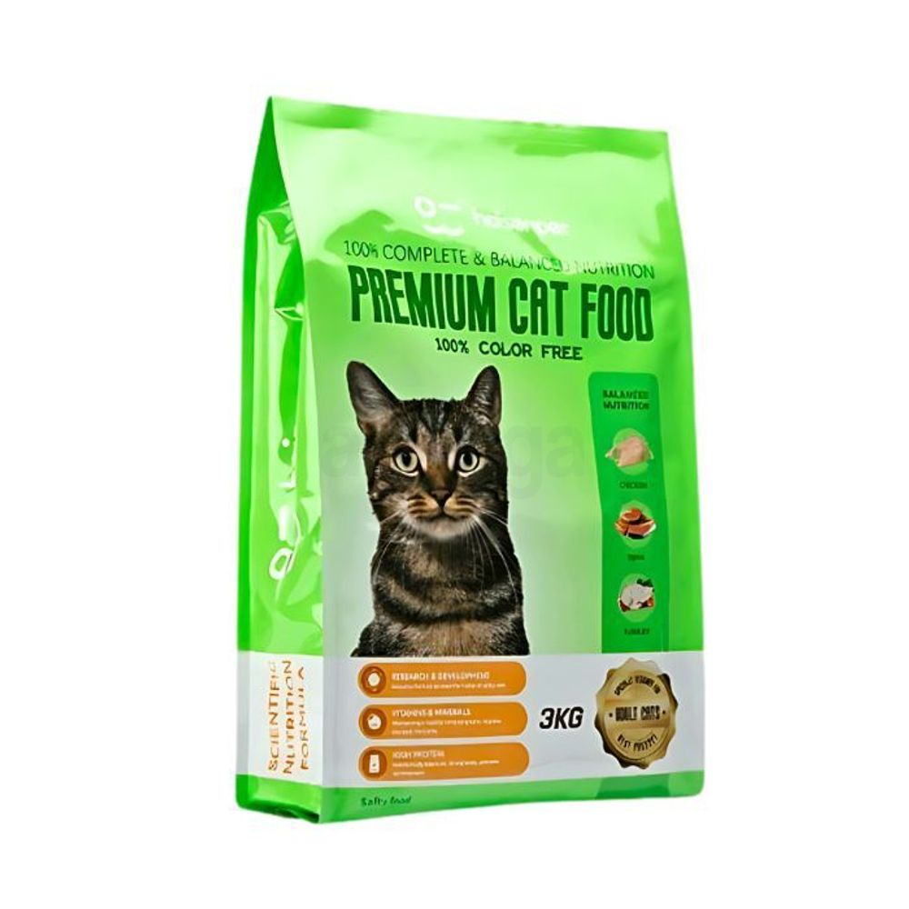 Haisenpet Premium Adult Cat Food Chicken, Tuna & Turkey - 3kg Pack  