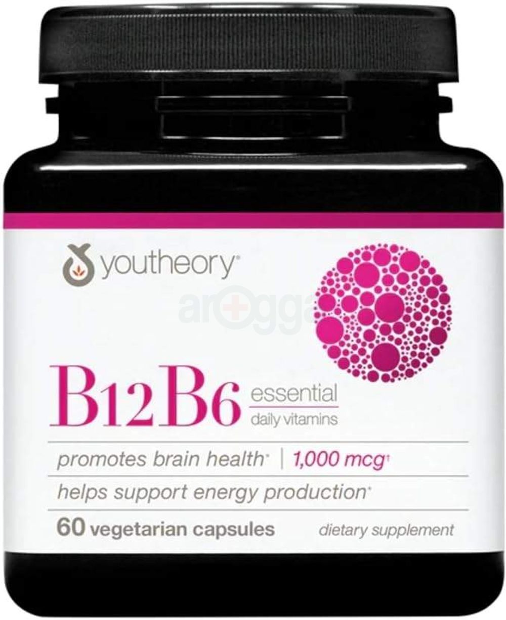 Youtheory Vitamin B12 B6 Capsules  