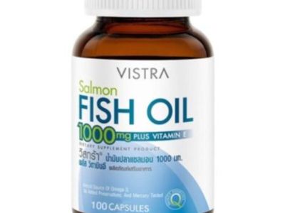 VISTRA Salmon Fish Oil 1000mg Plus Vitamin E 1000mg Capsule