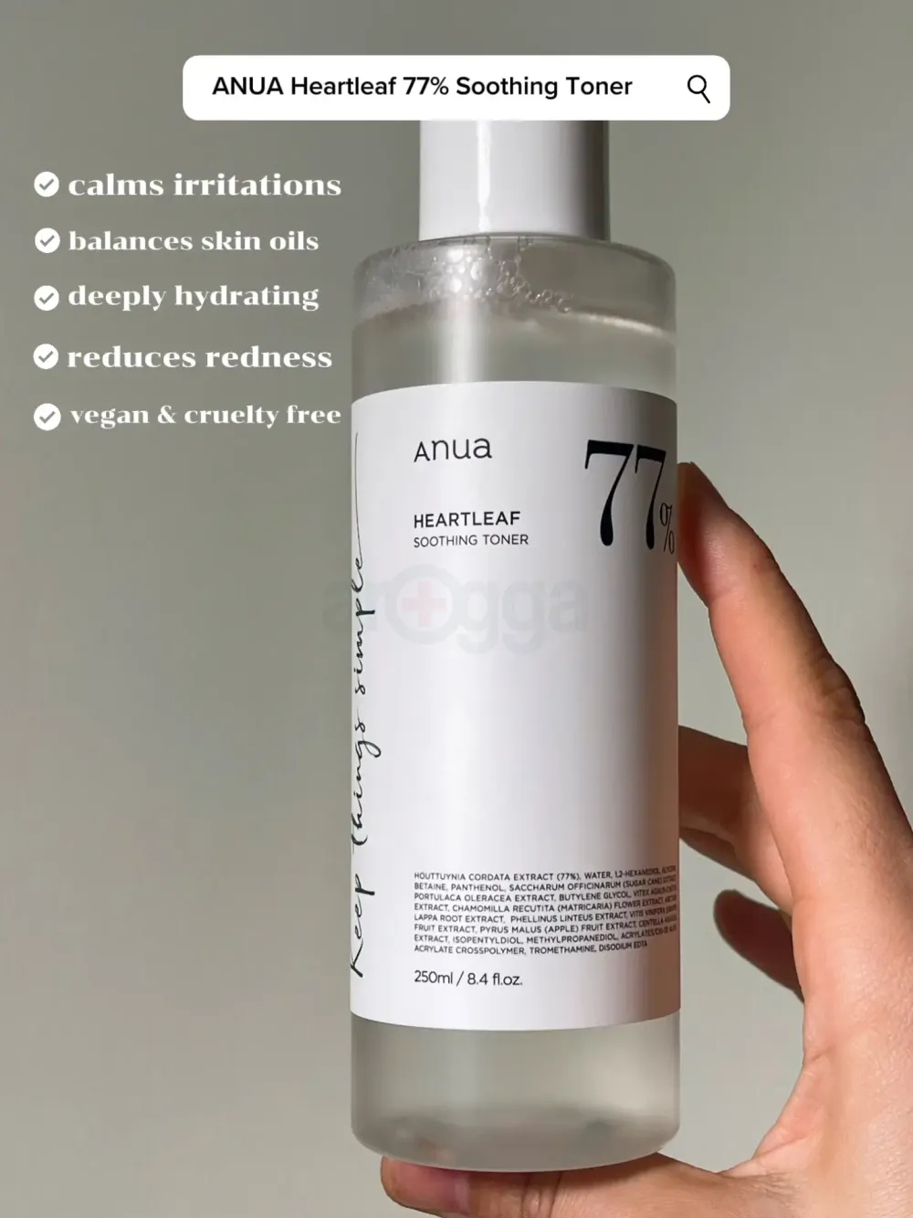 Anua Heartleaf 77% Soothing Toner  