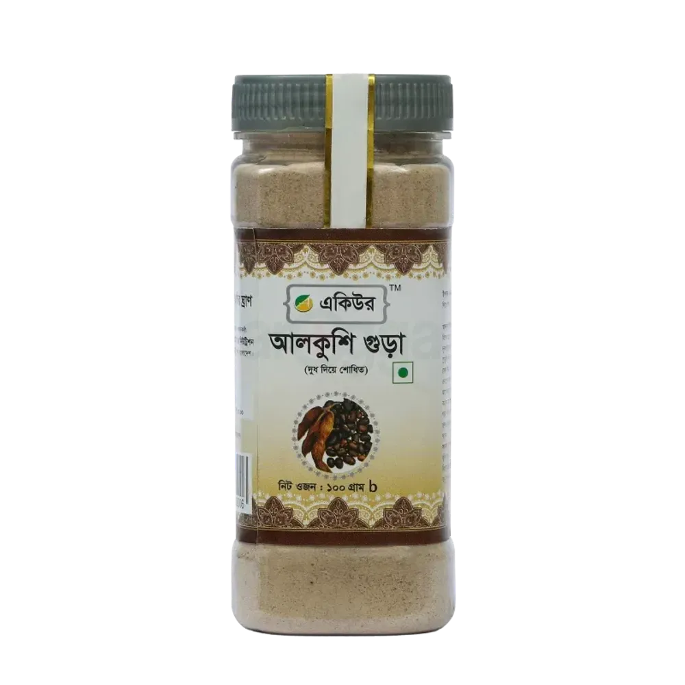 Acure Alkushi Powder  - একিউর আলকুশি গুঁড়া (দুধ দিয়ে শোধিত) 100gm Powder