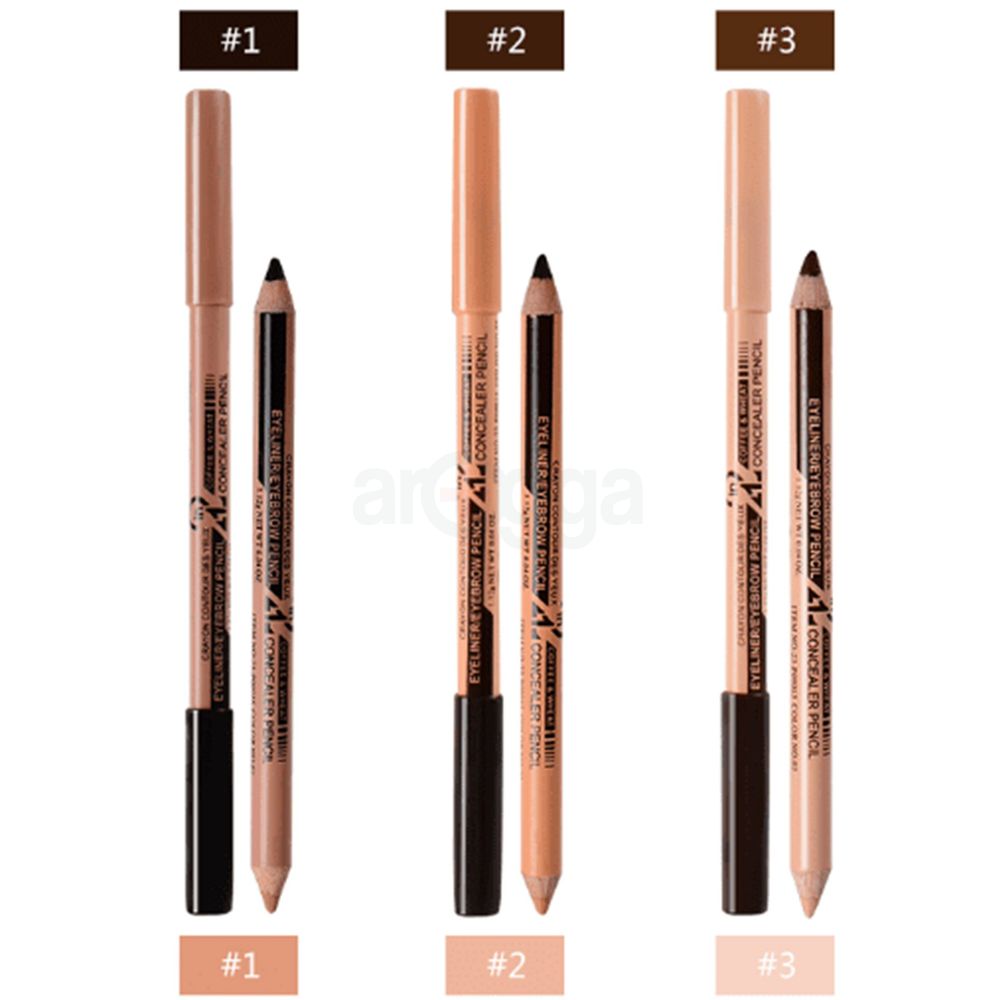 Menow 2 in 1 Eyebrow & Concealer Pencil - 01  