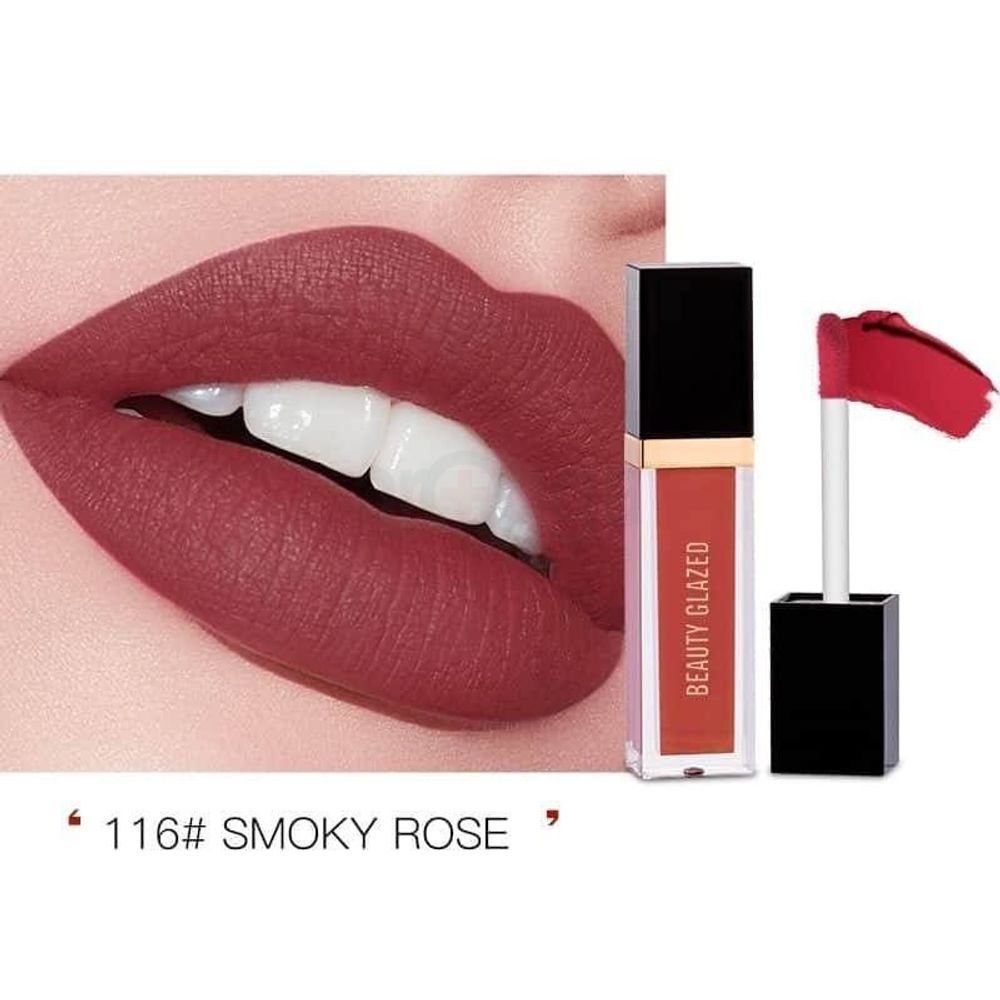 Beauty Glazed Matte Liquid Lipstick - Smoky Rose 116  