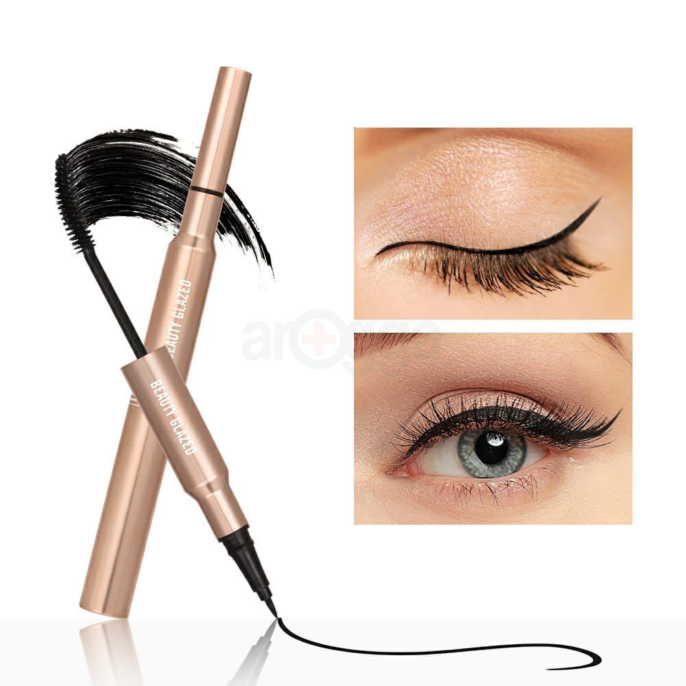 Beauty Glazed Bushy Big Eyes Golden Eyeliner Mascara  