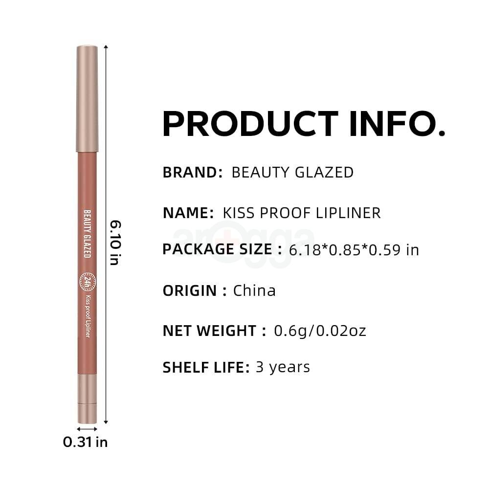 Beauty Glazed Waterproof & Long Lasting Lip Liner - Nude B101  