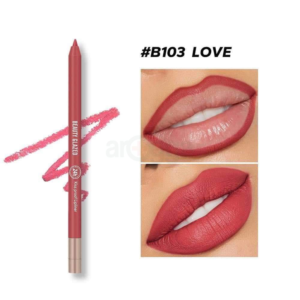 Beauty Glazed Waterproof & Long Lasting Lip Liner - Coral Cream B103  