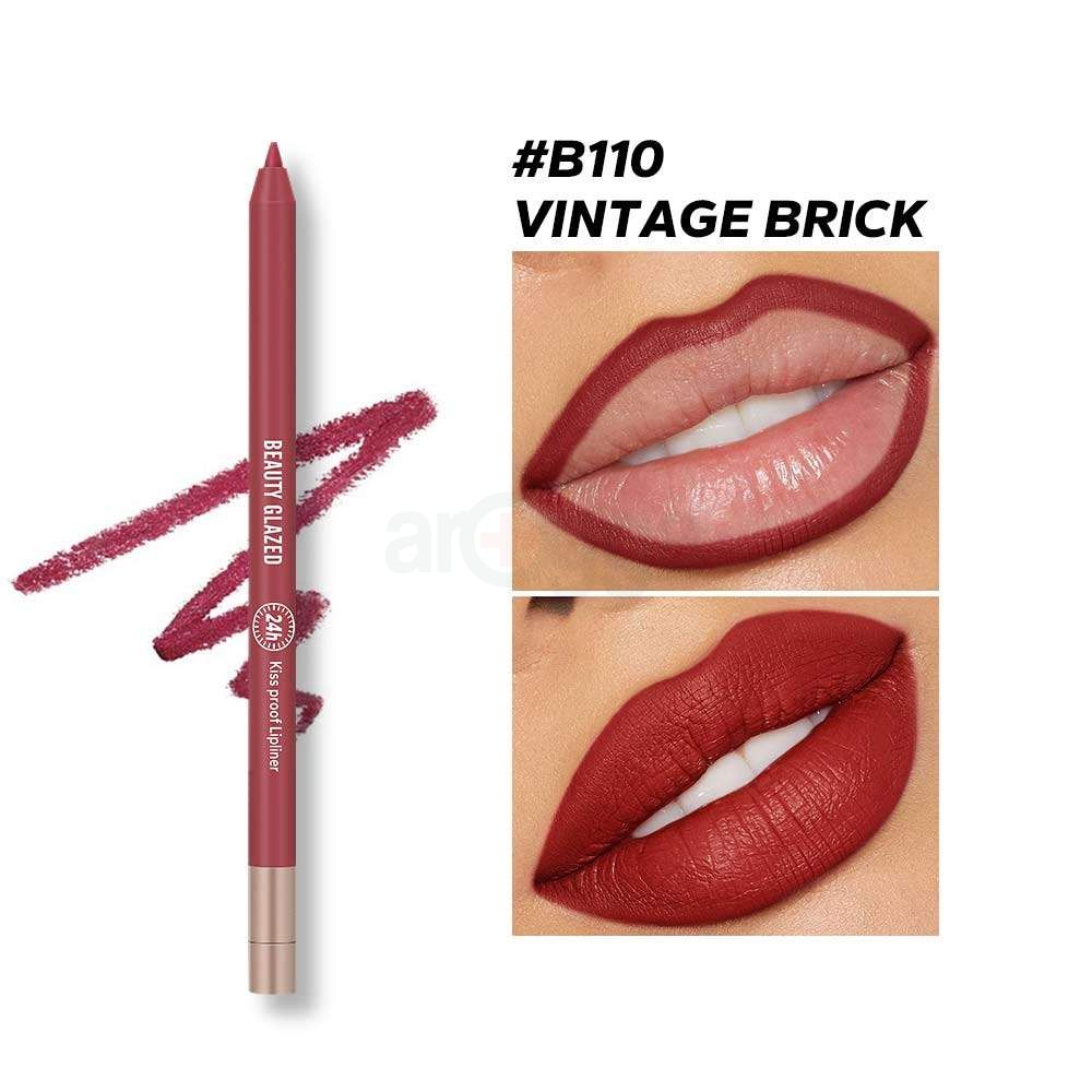 Beauty Glazed Waterproof & Long-Lasting Lip Liner - Vintage Brick B110  