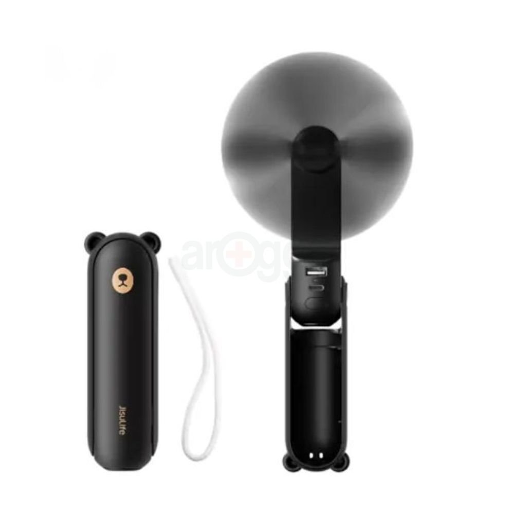 JISULIFE Life 8 Plus F8X Handheld Fan Black with a  