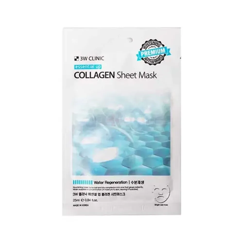 3W Clinic Essential Up Collagen Sheet Mask  
