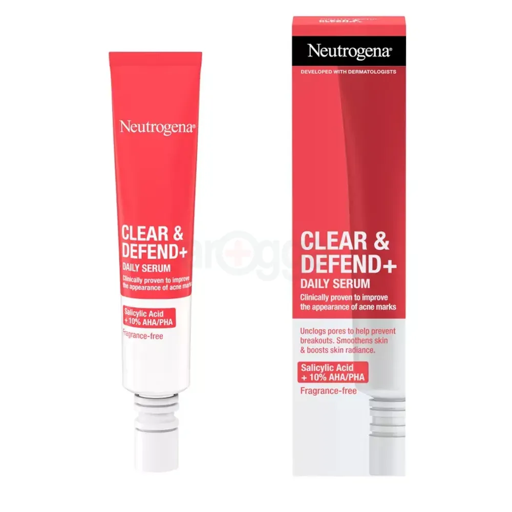 Neutrogena Clear & Defend+ Daily Serum with Salicylic Acid + 10% AHA/PHA  