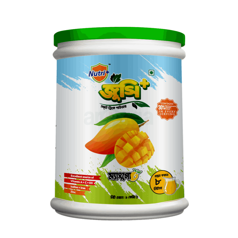 Juicee Plus Mango Soft Drinks Powder - 1kg (Jar)  