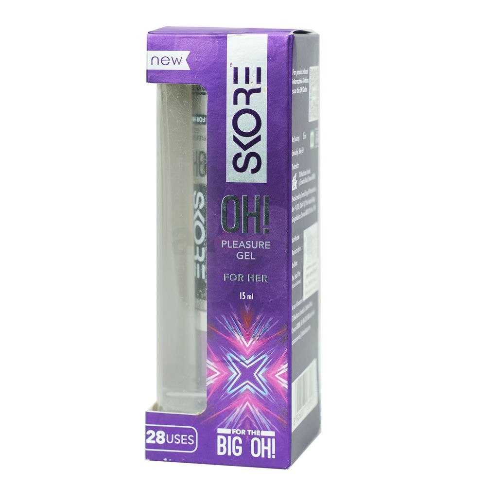 Skore OH Pleasure Gel for Women for her 15ml | Water-Based Stimulant Gel | Suitable for use With condoms  