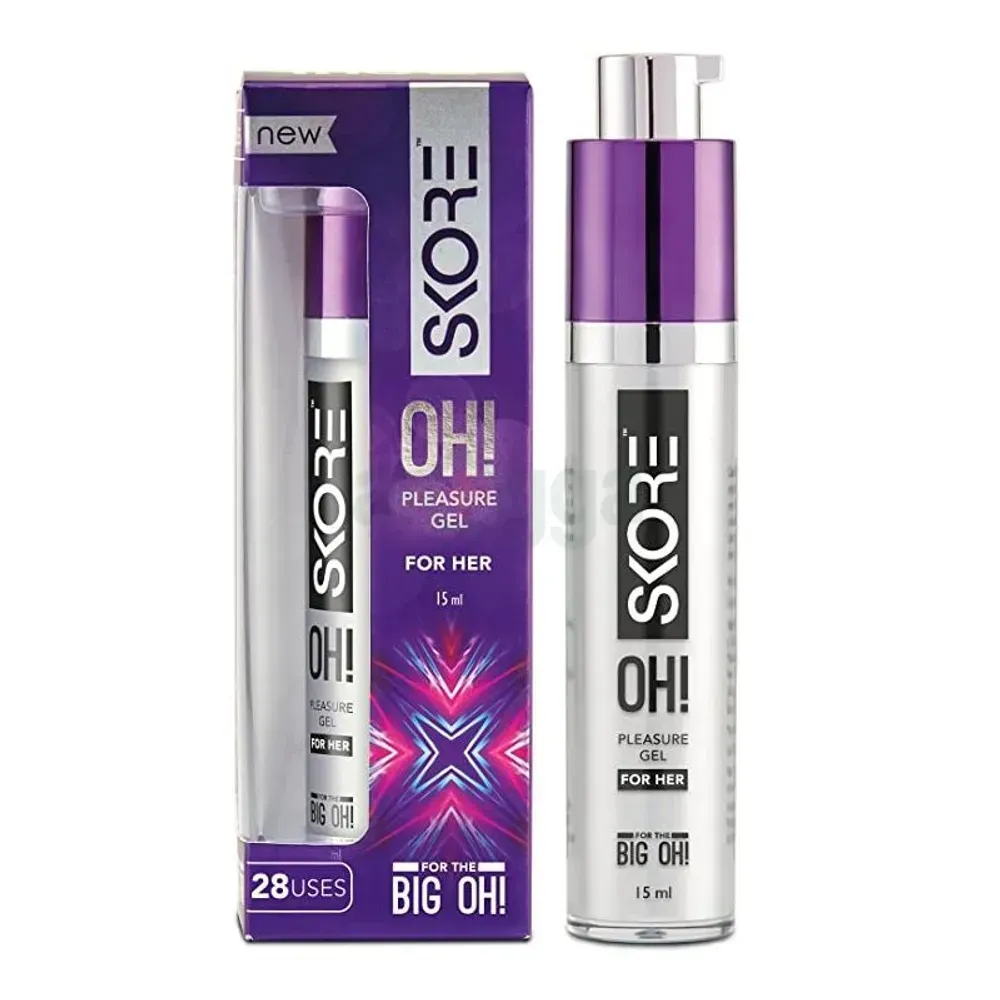 Skore OH Pleasure Gel for Women for her 15ml | Water-Based Stimulant Gel | Suitable for use With condoms  