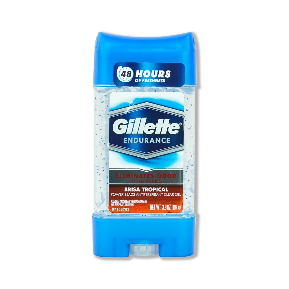 Gillette Endurance Brisa Tropical Power Beads Antiperspirant Clear Gel  