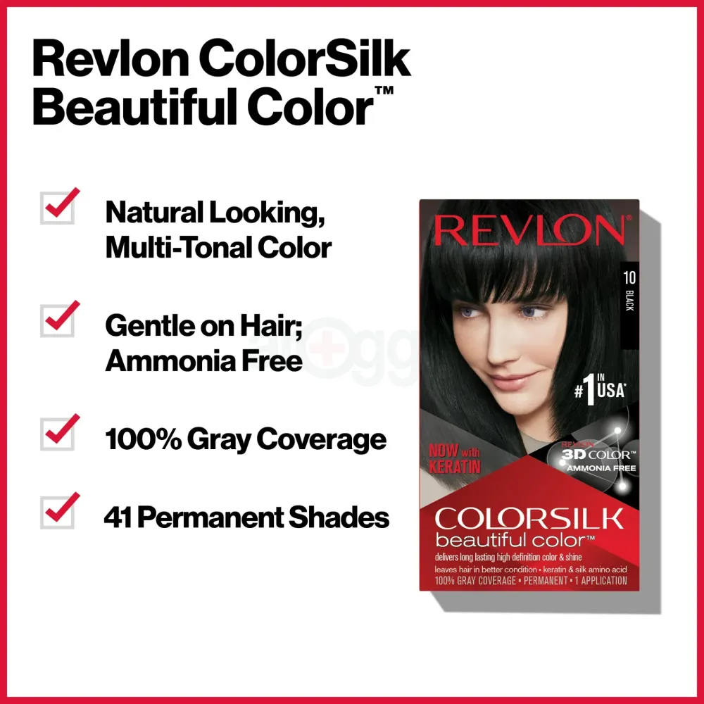 Revlon Colorsilk Beautiful Hair Color-10 Black  