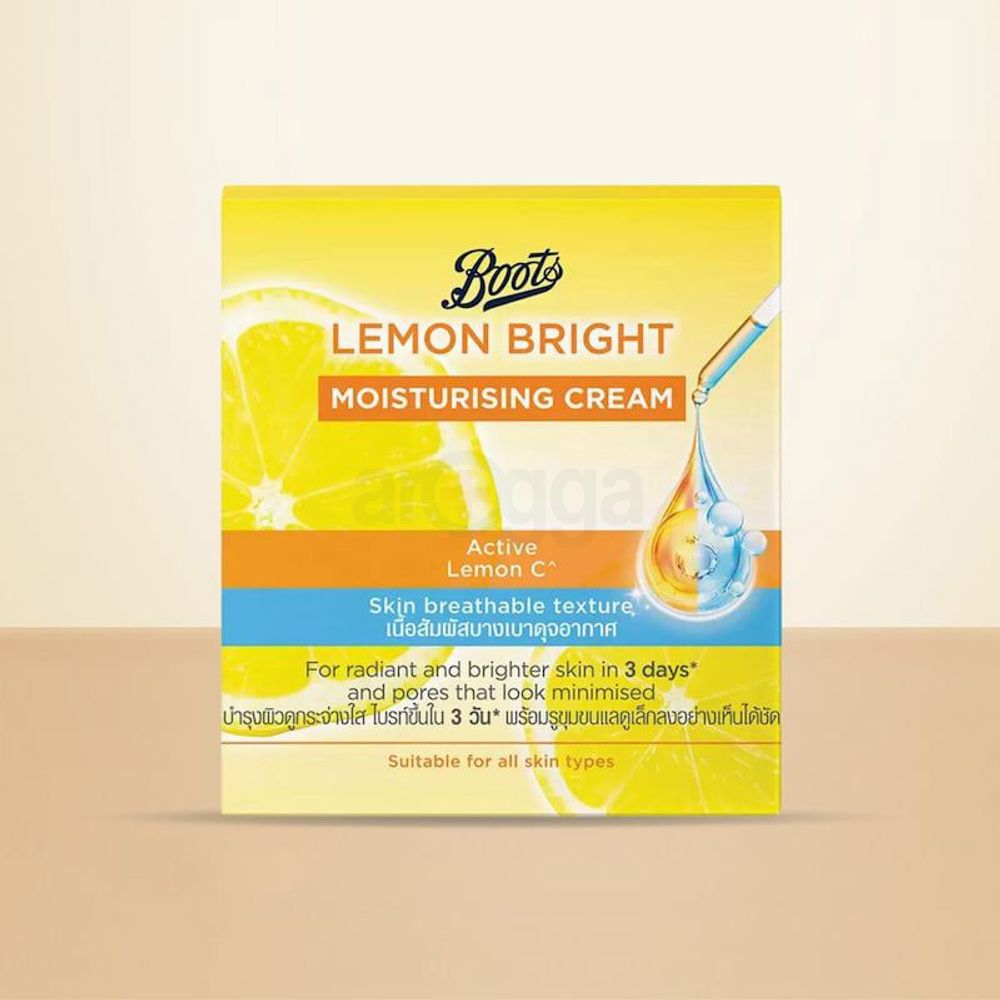 Boots Lemon Bright Moisturising Cream for All Skin Types  