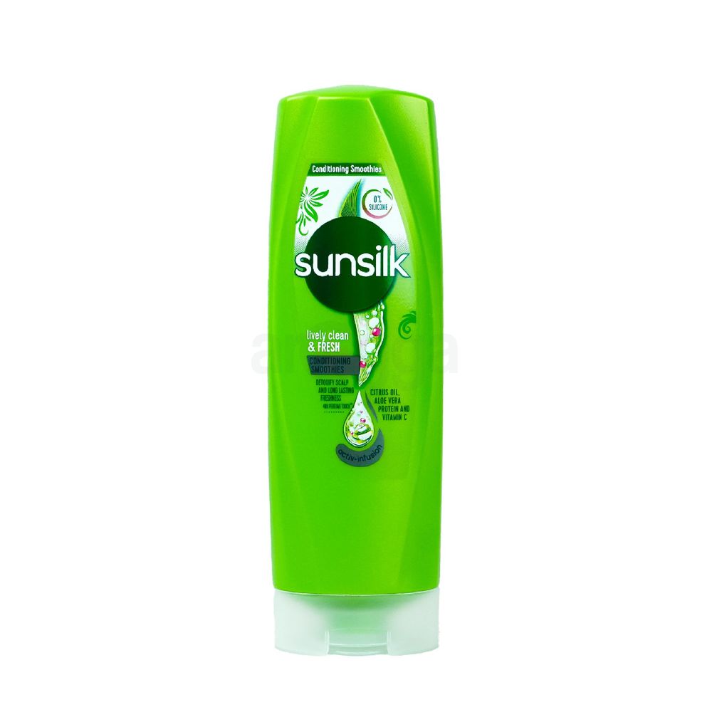 Sunsilk Lively Clean & Fresh Conditioner with Citrus Oil, Aloevera Protein & Vitamin C (Made in Thailand) 300ml  