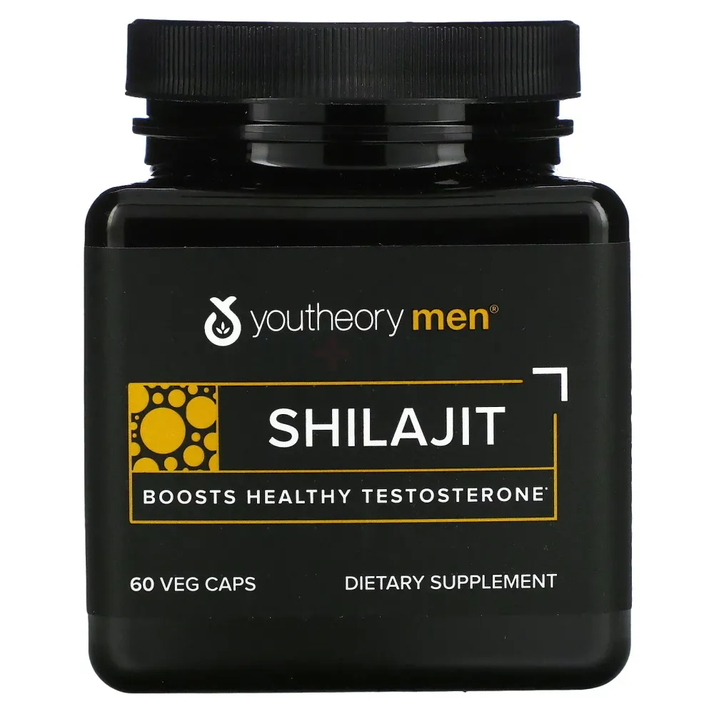 Youtheory Men Shilajit Boosts Healthy Testosterone 60 Capsules  