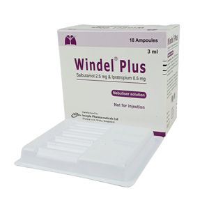 Windel Plus 500mcg+2.5mg/3ml Nebuliser Solution