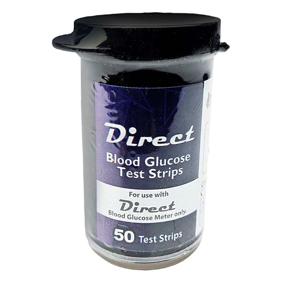 Direct Blood Glucose Test Strip 50's Pack  
