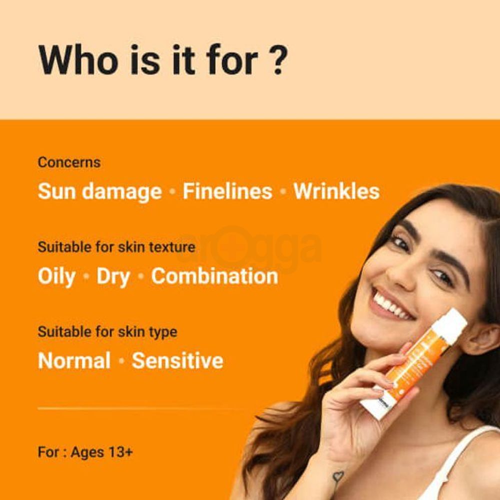 The Derma Co 1% Hyaluronic Sunscreen SPF50 PA++++ Aqua Gel for Broad Spectrum & Blue Light Protection For Normal to Oily Skin  - 50gm  