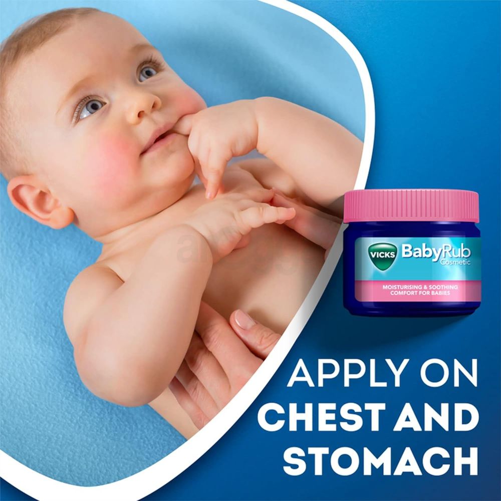 VICKS Baby Rub Cosmetic for Soothing & Relaxing Baby Massage  