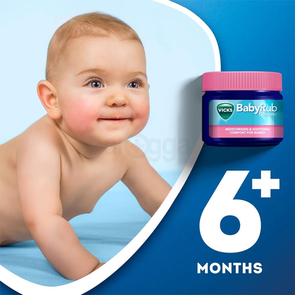 VICKS Baby Rub Cosmetic for Soothing & Relaxing Baby Massage 50g  