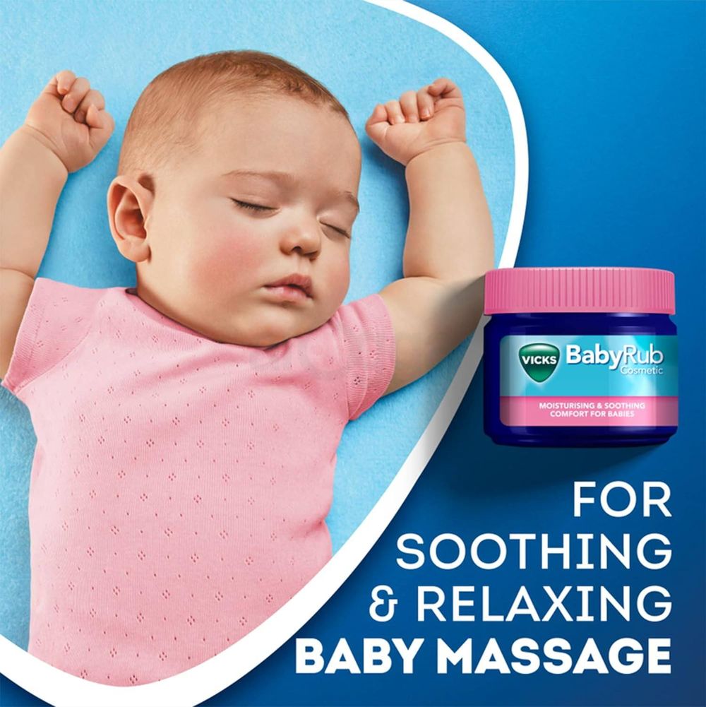 VICKS Baby Rub Cosmetic for Soothing & Relaxing Baby Massage 50g  