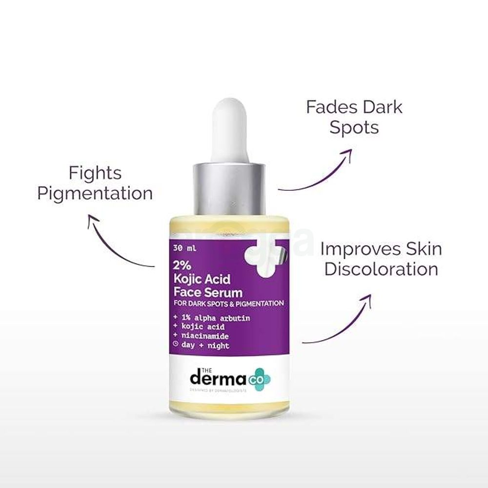 The Derma Co 2% Kojic Acid Face Serum for Dark Spots & Pigmentation 30ml  