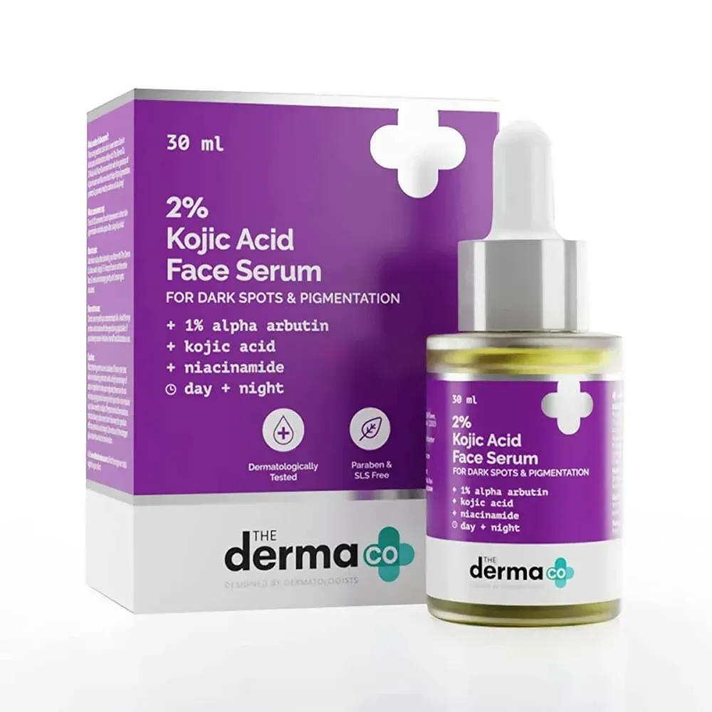 The Derma Co 2% Kojic Acid Face Serum for Dark Spots & Pigmentation 30ml  
