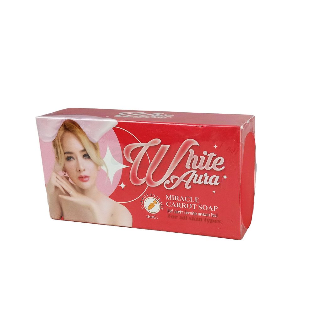 White Aura Miracle Carrot Soap 160gm  