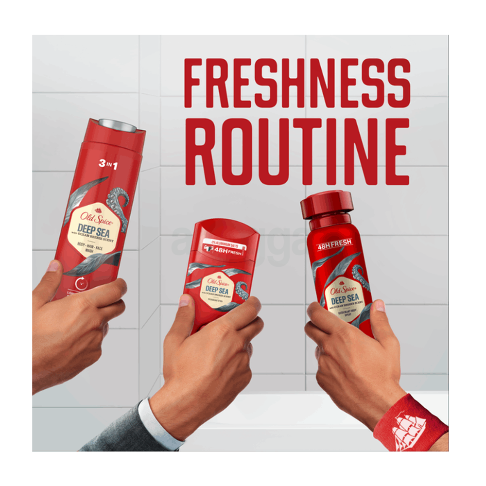 Old Spice Deep Sea Deodorant Stick with Ocean Breeze Scent  