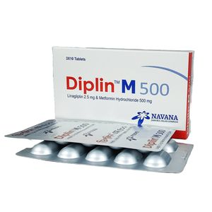 Diplin M 500 2.5mg+500mg Tablet