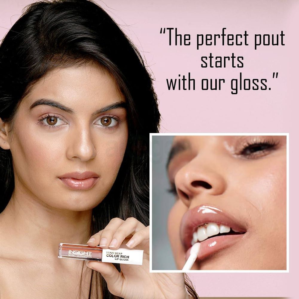 Insight Makeup Essentials Long Wear Color Rich Lip Gloss - Glitz 08  