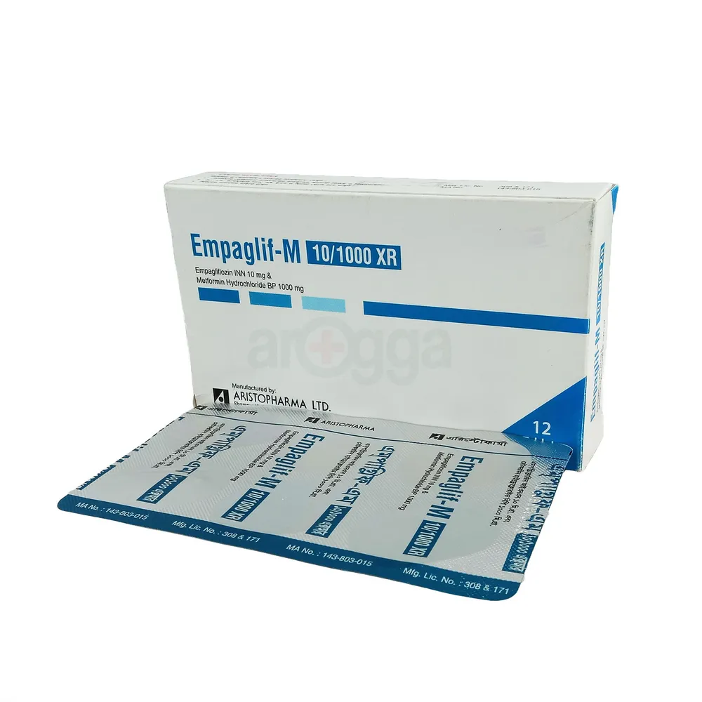 Empaglif-M XR 10/1000 10mg+1000mg Tablet