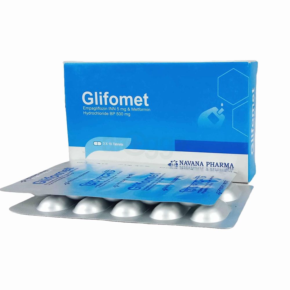 Glifomet 500 5mg+500mg Tablet