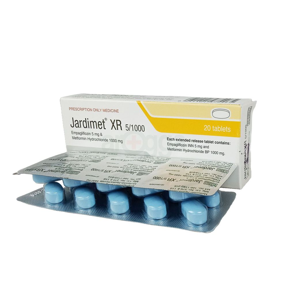 Jardimet XR 5/1000 5mg+1000mg Tablet