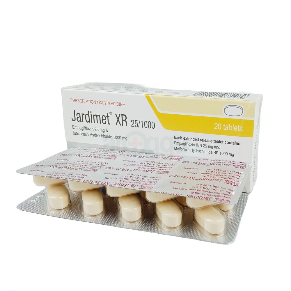 Jardimet XR 25/1000 25mg+1000mg Tablet