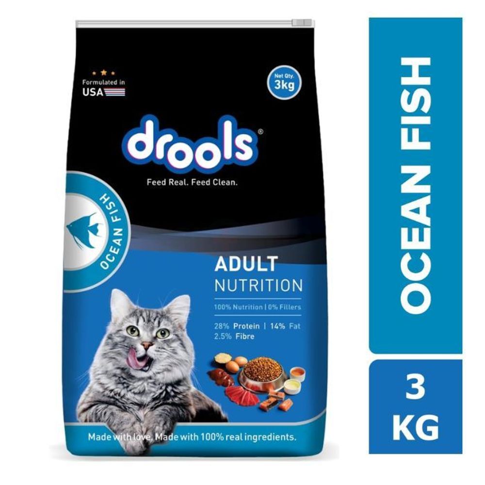 Drools Adult Cat Food Ocean Fish 3Kg  