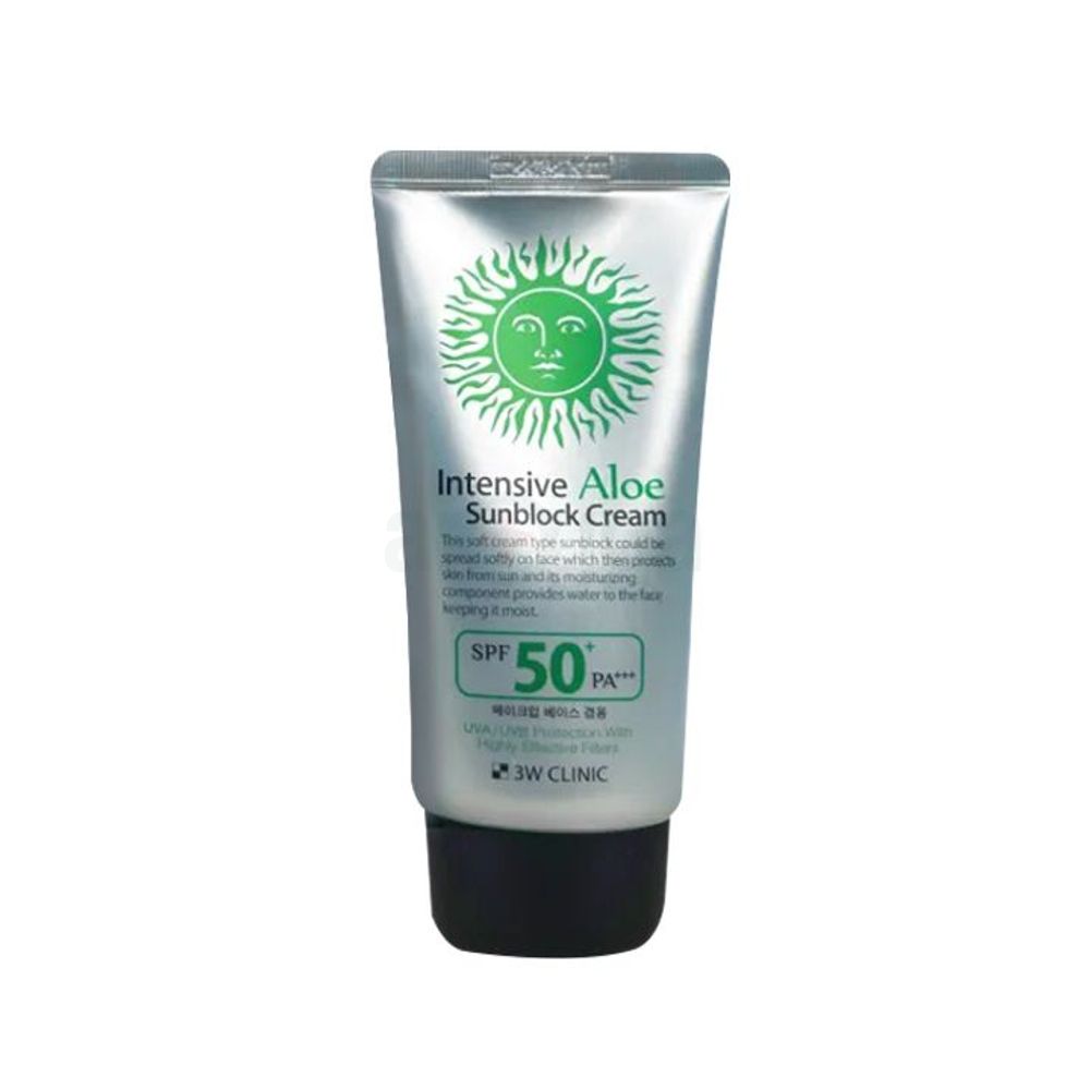 3W Clinic Intensive Aloe Sunblock Cream with SPF50+ PA+++  