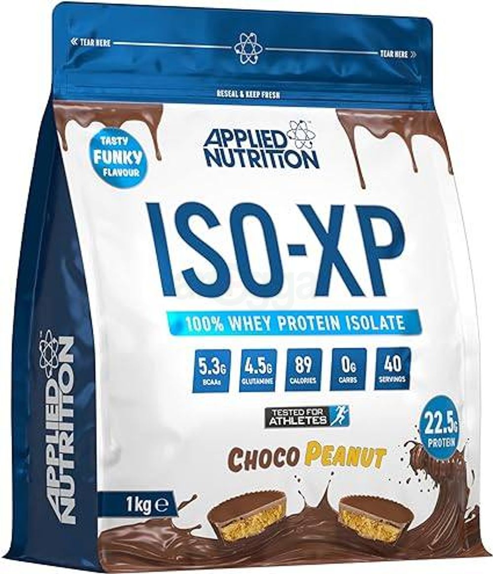 Applied Nutrition ISO XP Tasty Funky Flavours Choco Peanut Whey Protein Isolate 1kg 40 Servings  