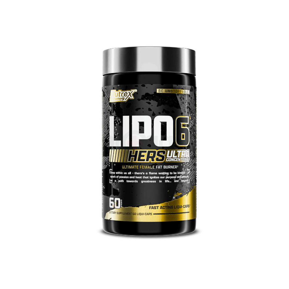 Nutrex Research Lipo-6 Black Hers Ultra Concentrate | Weight Loss Pills for Women | Fat Burner, Appetite Suppressant, Metabolism Booster for Weight Loss + Hair, Skin, & Nails Support | 60 Diet Pills  