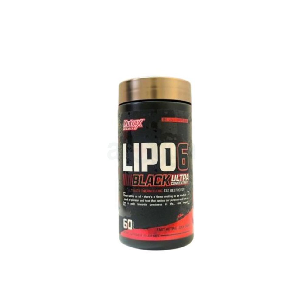 Nutrex Research Lipo-6 Black Ultra Concentrate | Thermogenic Energizing Fat Burner Supplement, Increase Weight Loss, Energy & Intense Focus |Capsule, 60Count  