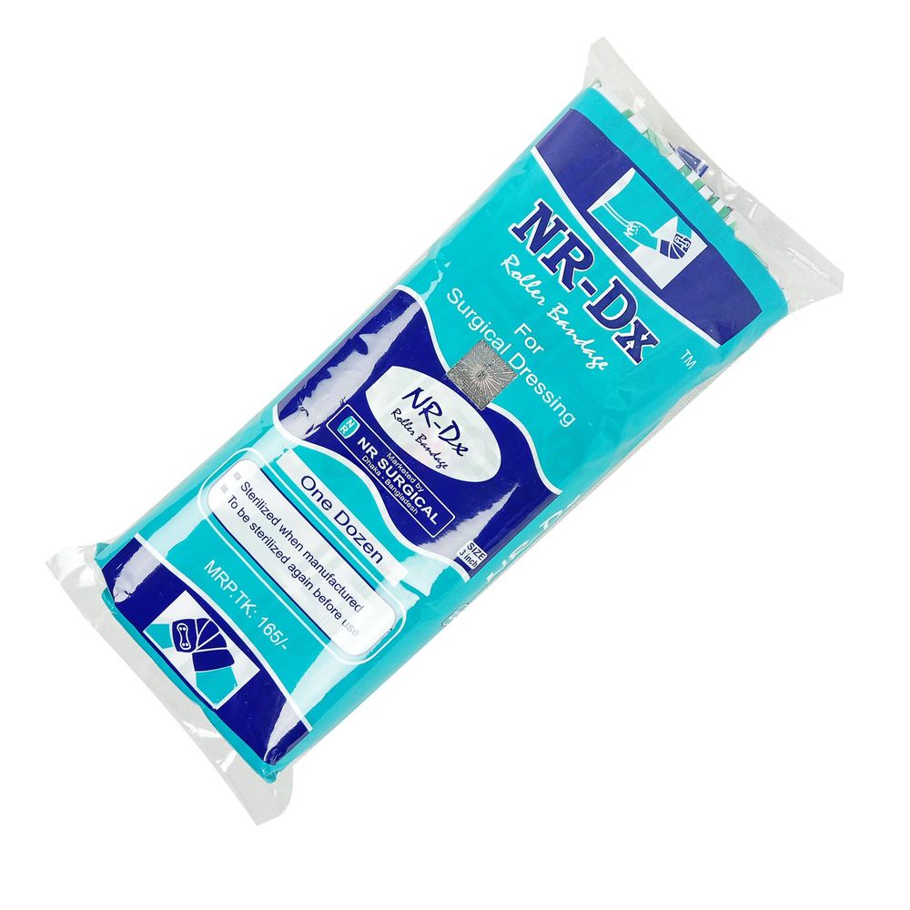 Roller Bandage -Gauze, Dressing Fast Aid 3" (7 cm)  