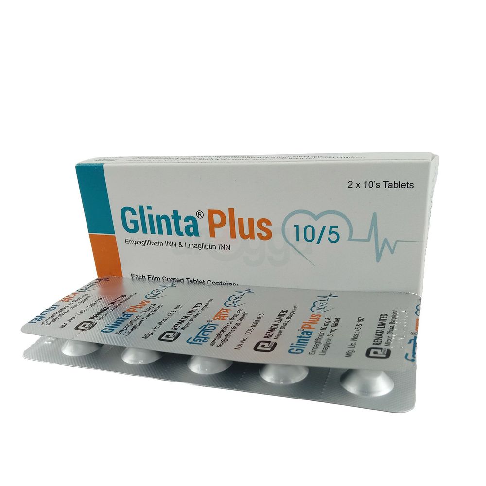 Glinta Plus 10/5 10mg+5mg Tablet