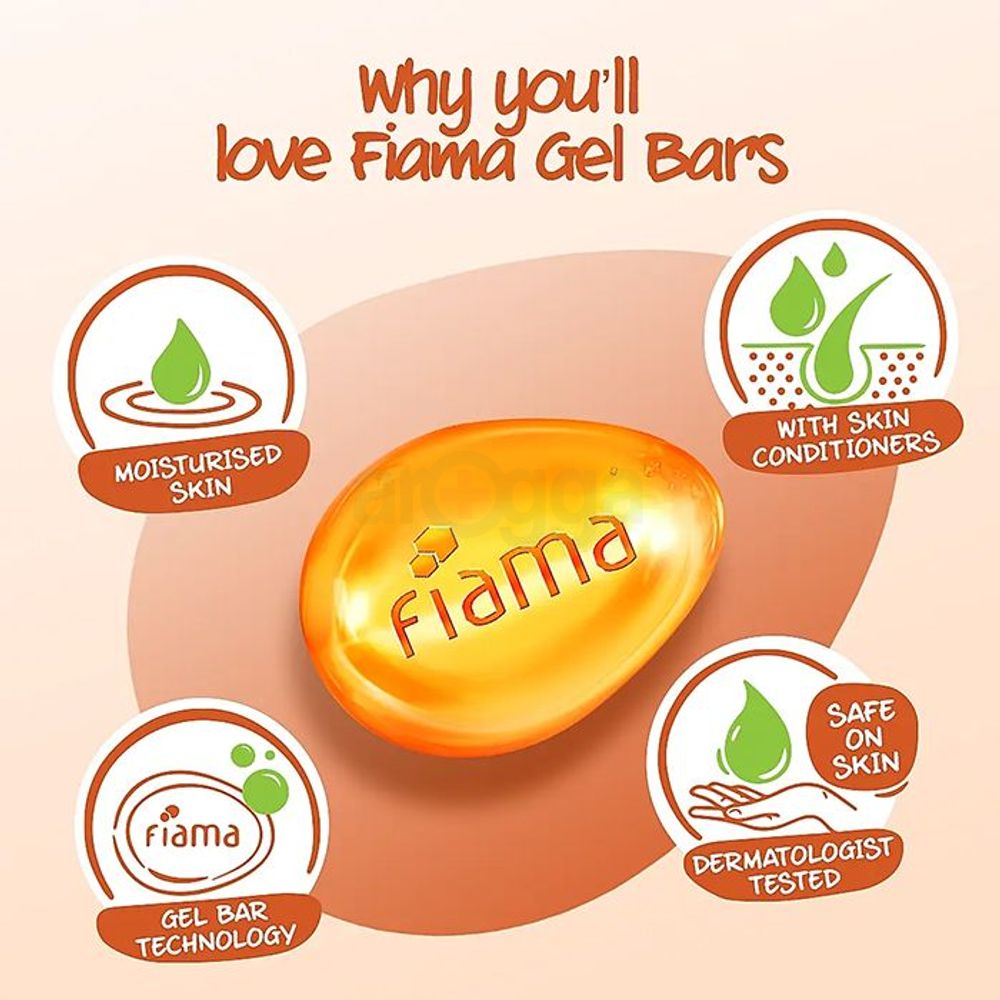 Fiama Moistured Skin Gel Bar with Peach & Avocado  