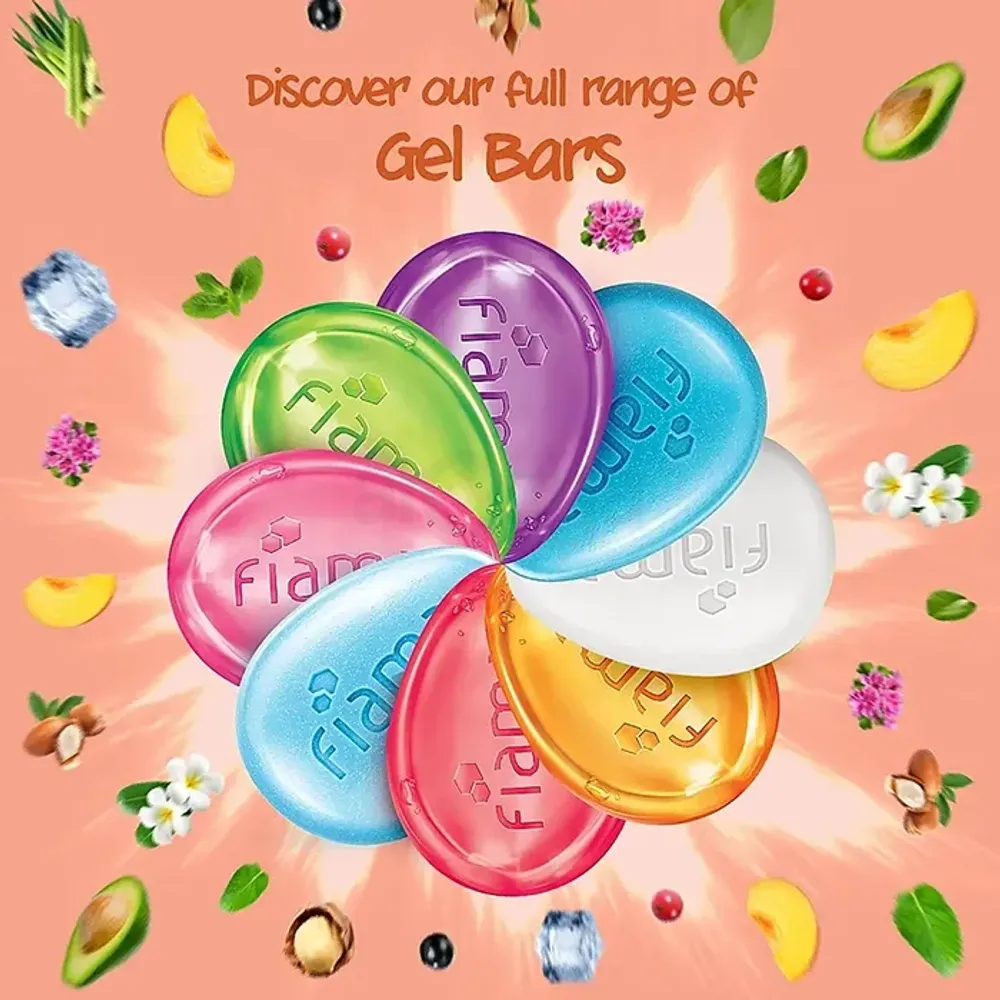 Fiama Moistured Skin Gel Bar with Peach & Avocado  
