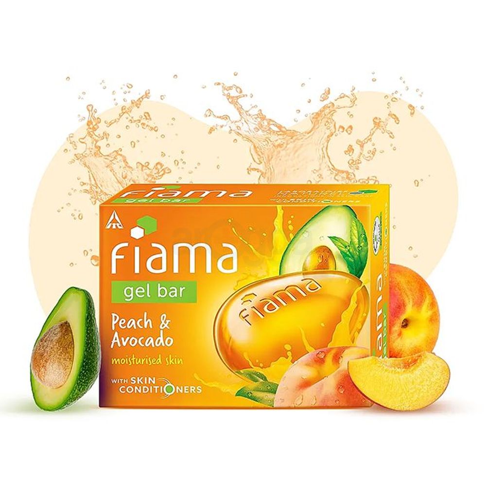 Fiama Moistured Skin Gel Bar with Peach & Avocado  